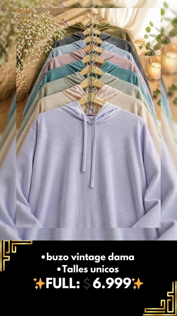 Buzo vintage dama $7.000 LLEGA EL MARTES