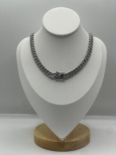 Cubana Diamantada color plata