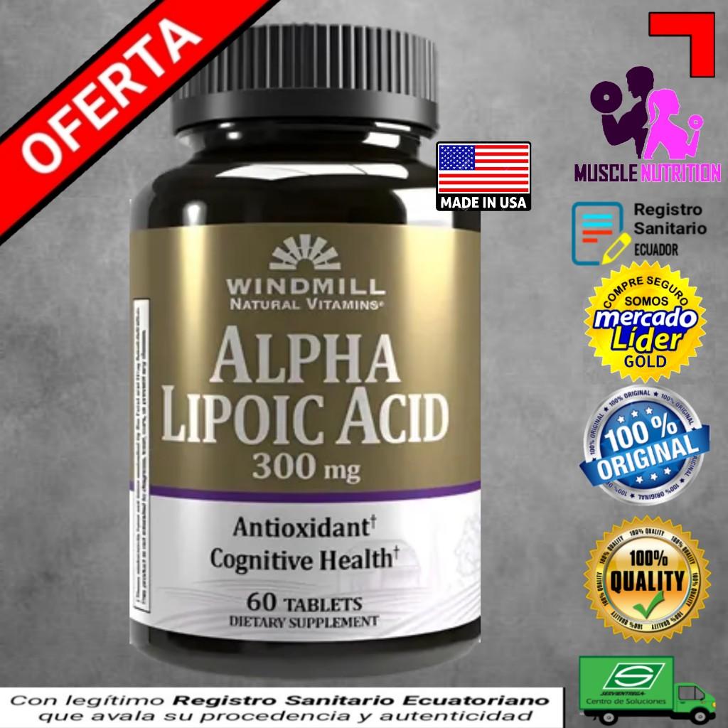 Ácido Alfa Lipoico Windmill 300mg X 60 Cap
