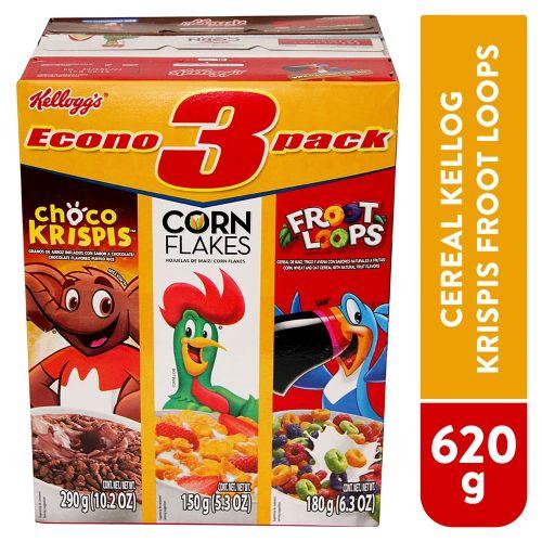 3 pack kellogg's 620g