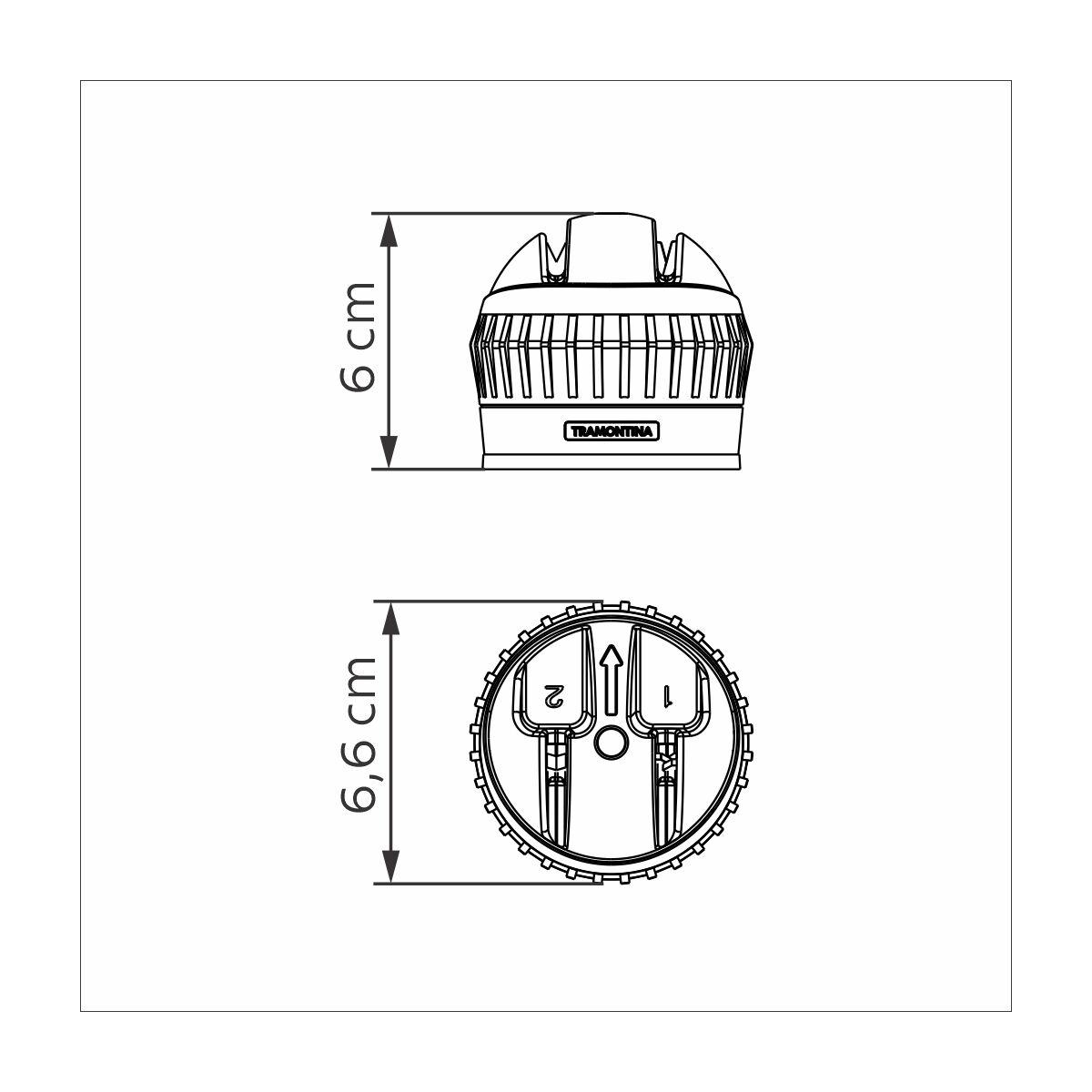 Miniatura 3 de Afilador de Cuchillos Tramontina Profio Negro