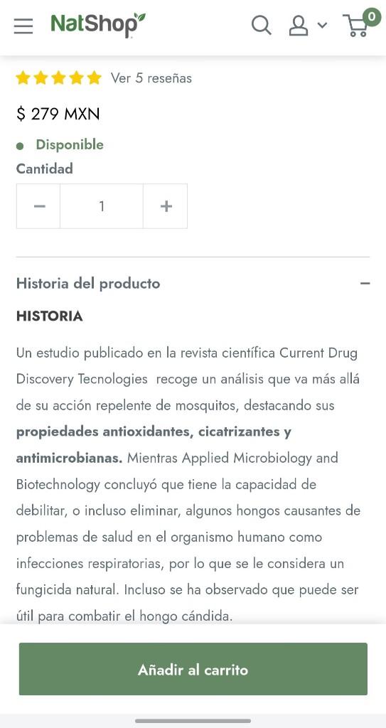 Miniatura 3 de Aceite Esencial Citronela 15ml