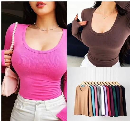 Miniatura 2 de 3403 Camiseta acanalado fino colores