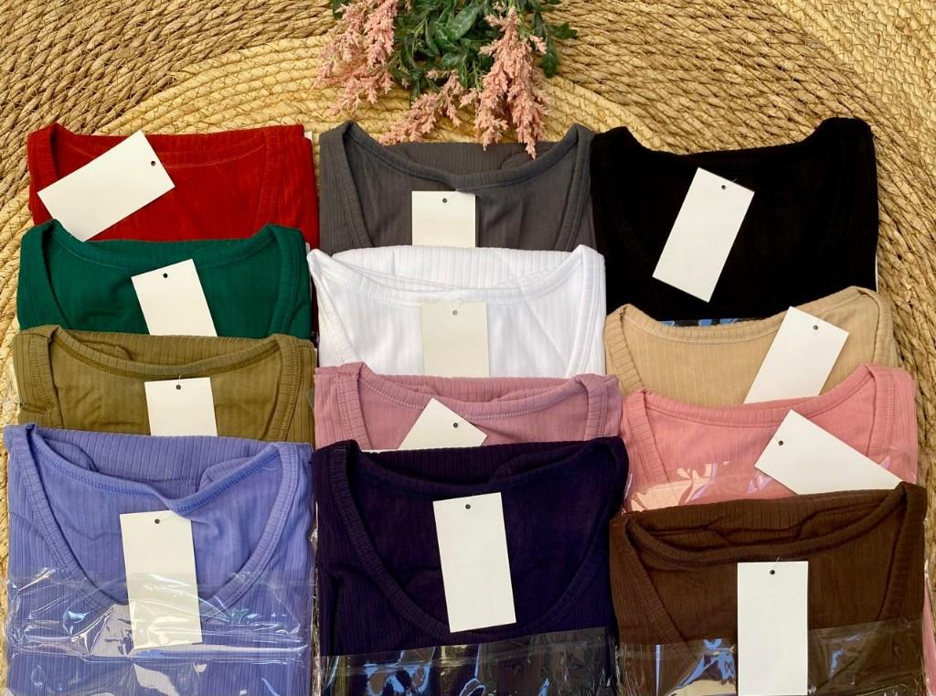 Miniatura 3 de 3503 Camiseta acanalado ancho