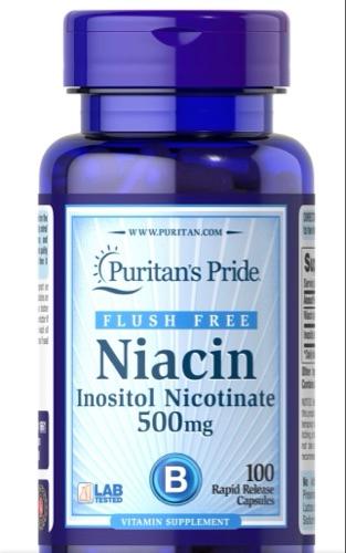 B3-Niacina Flush Free 500mg 100 Caps