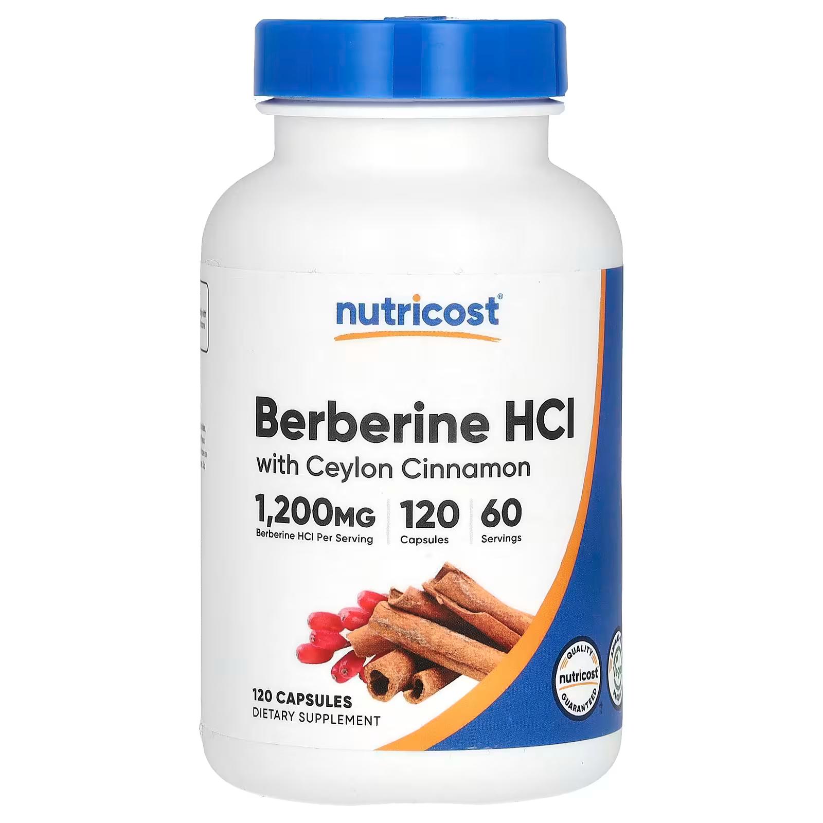Berberina 1200 mg, 120 cápsulas