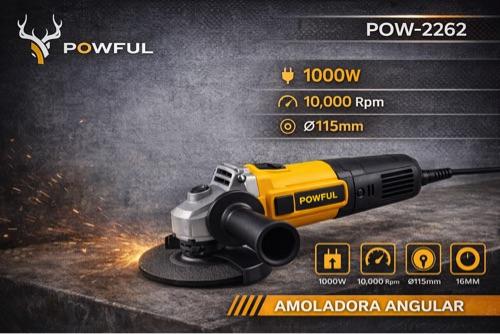 Miniatura 2 de Amoladora Angular POWFUL POW-2262 – 1000W
