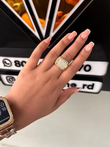 Anillo de hombre laminado oro 14k