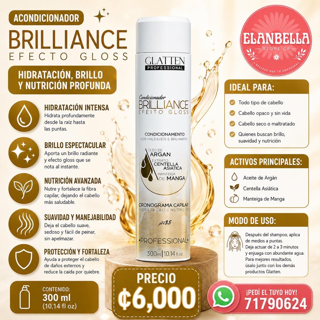 Acondicionador Brilliance Efecto Gloss