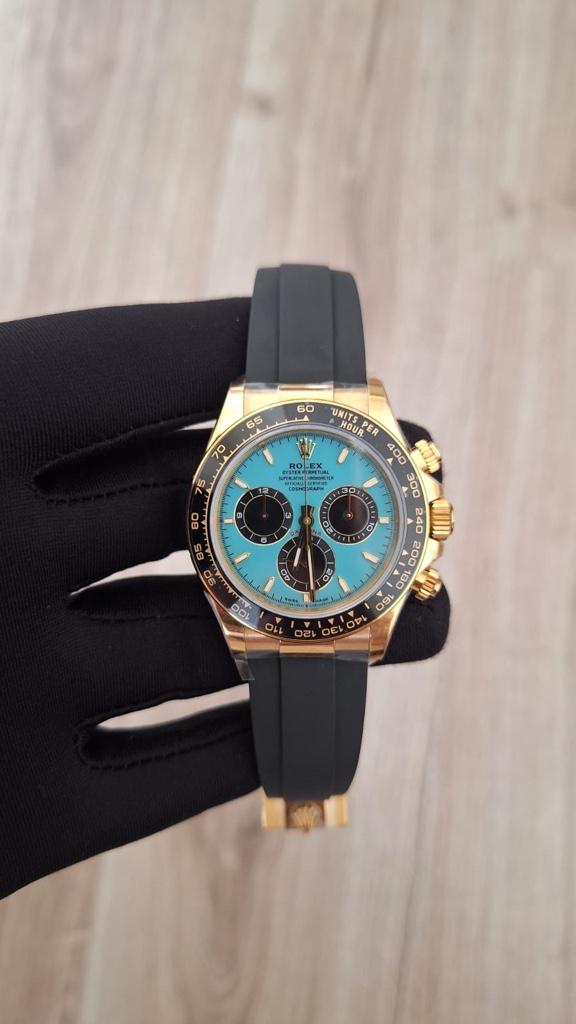 Miniatura 2 de $ Rolex Daytona oro amarillo cara verde