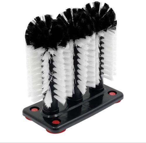 Cepillo triple para lavar vaso