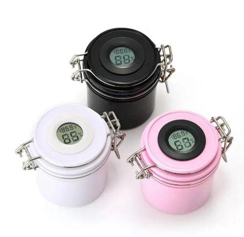 Contenedor de adhesivo con higometro