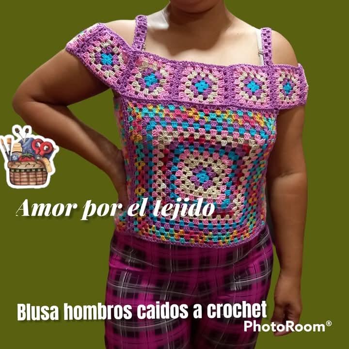 Blusa con hombros caídos