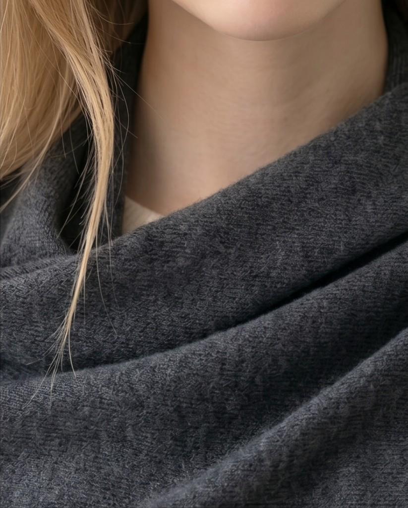 Miniatura 2 de # 8 PASHMINA gris oscuro