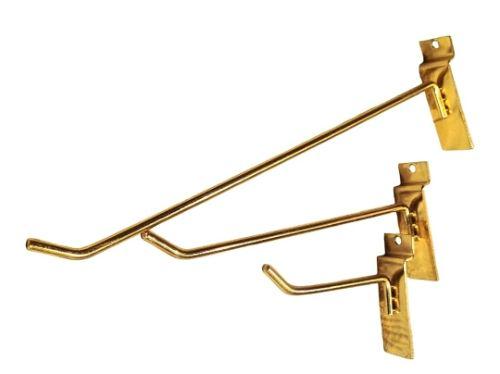 Gancho tipo blister para pared acanalada dorado