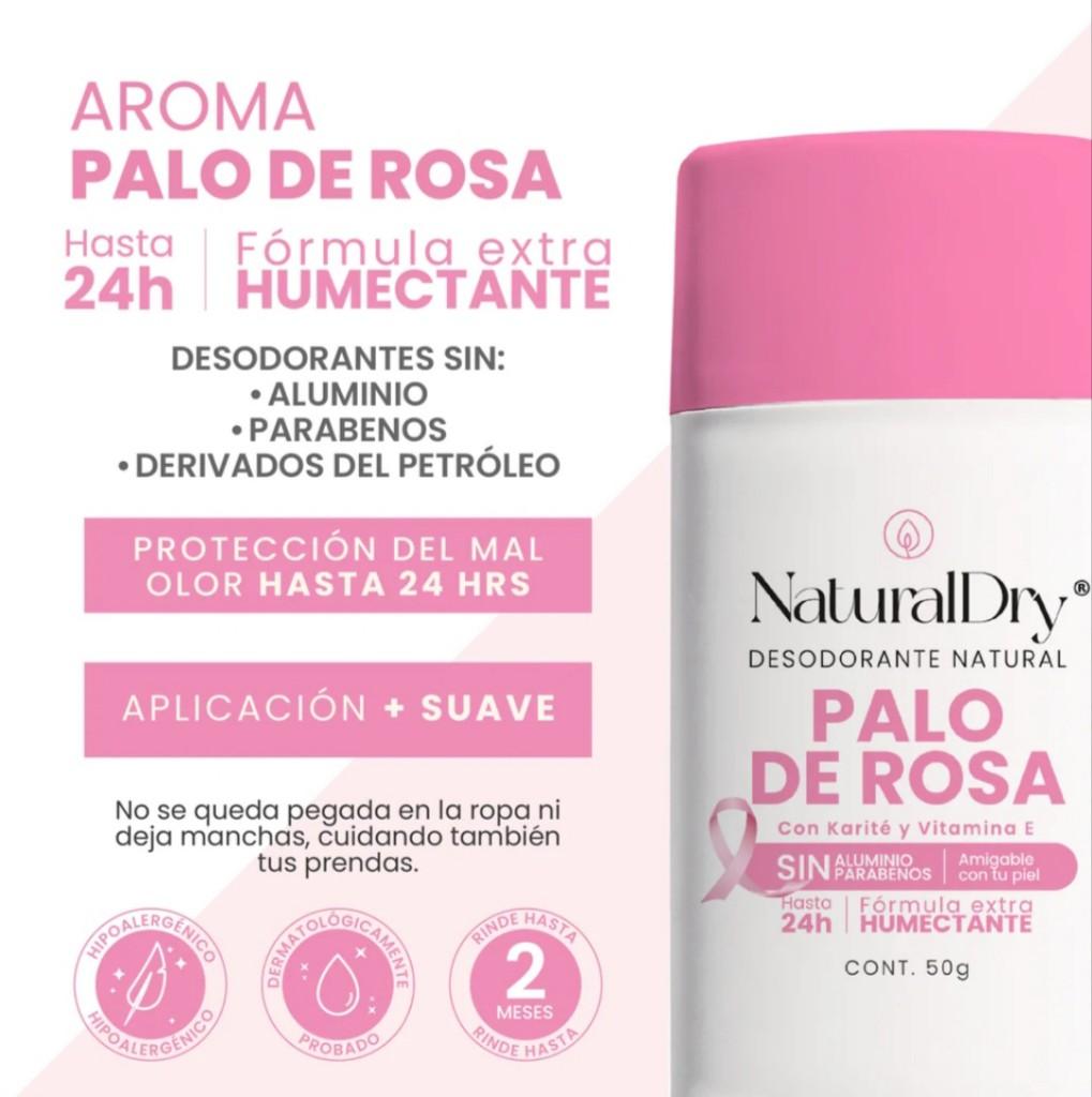 Desodorante natural palo de rosa