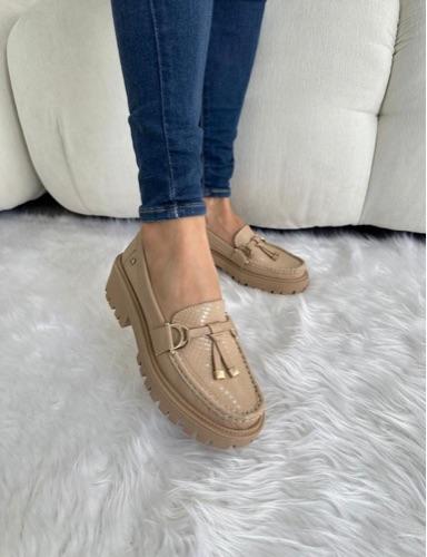 Mocasines Retro Nude