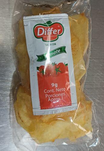 PAQUETE PAPITAS + SALSA TOMATE SABOR LIMON