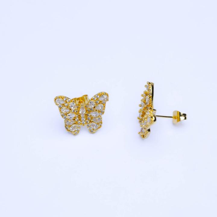 Aretes Mariposa micropave