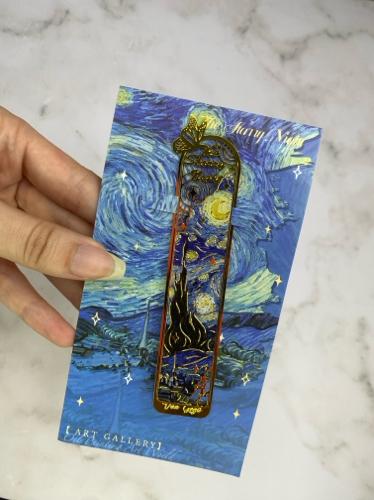 Marca páginas de metal de Van Gogh