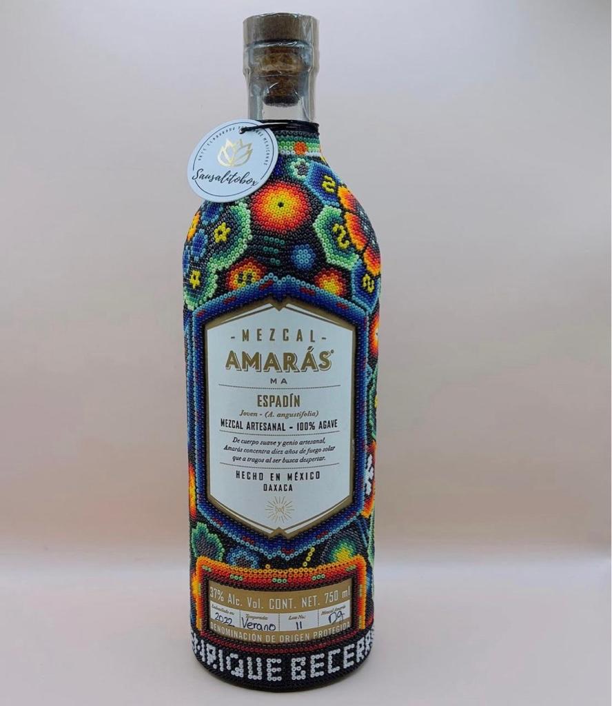 Botella mezcal AMARAS