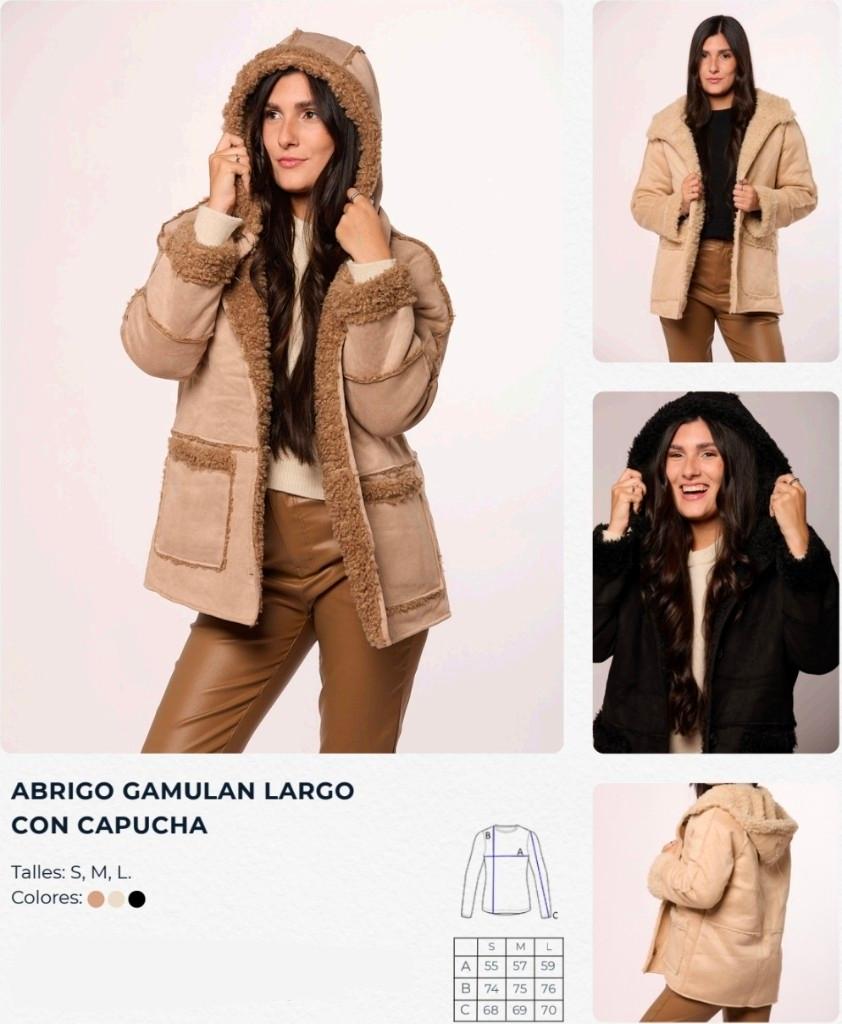 Miniatura 2 de ABRIGO GAMULAN LARGO
CON CAPUCHA