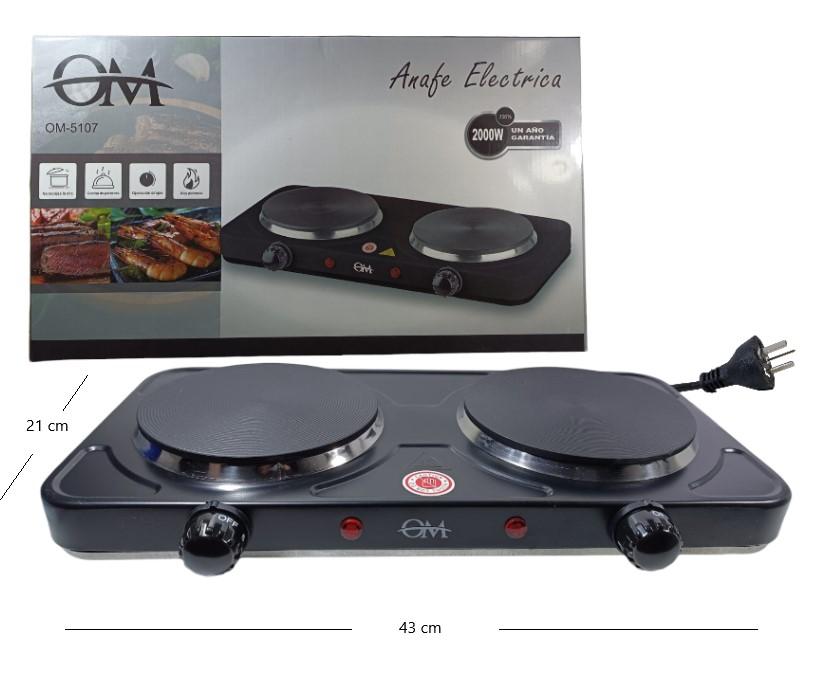 ANAFE ELECTRICO OM 2 HORNALLAS 2000W