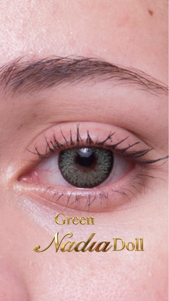 6 pares Nadia doll verde