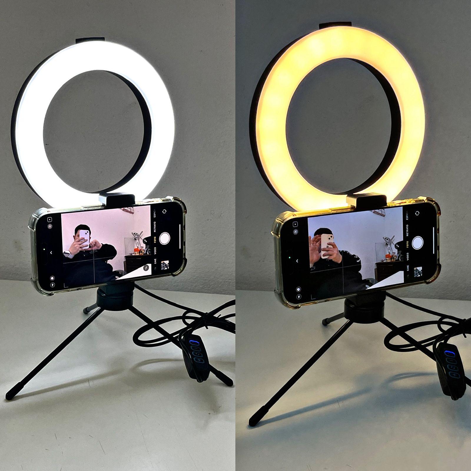 Miniatura 2 de Aro de Luz con Trípode y Soporte para Celular