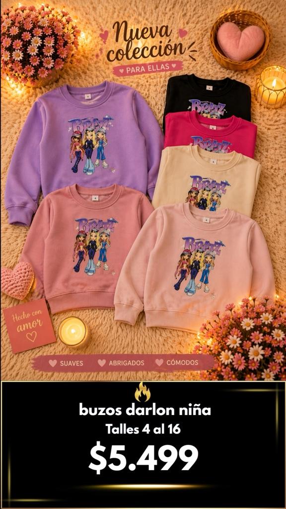 Buzos darlon niña $5.500 LLEGA EL MARTES
