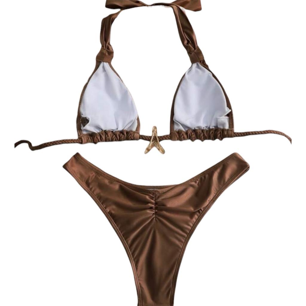 Miniatura 2 de Bikini marrón talla M