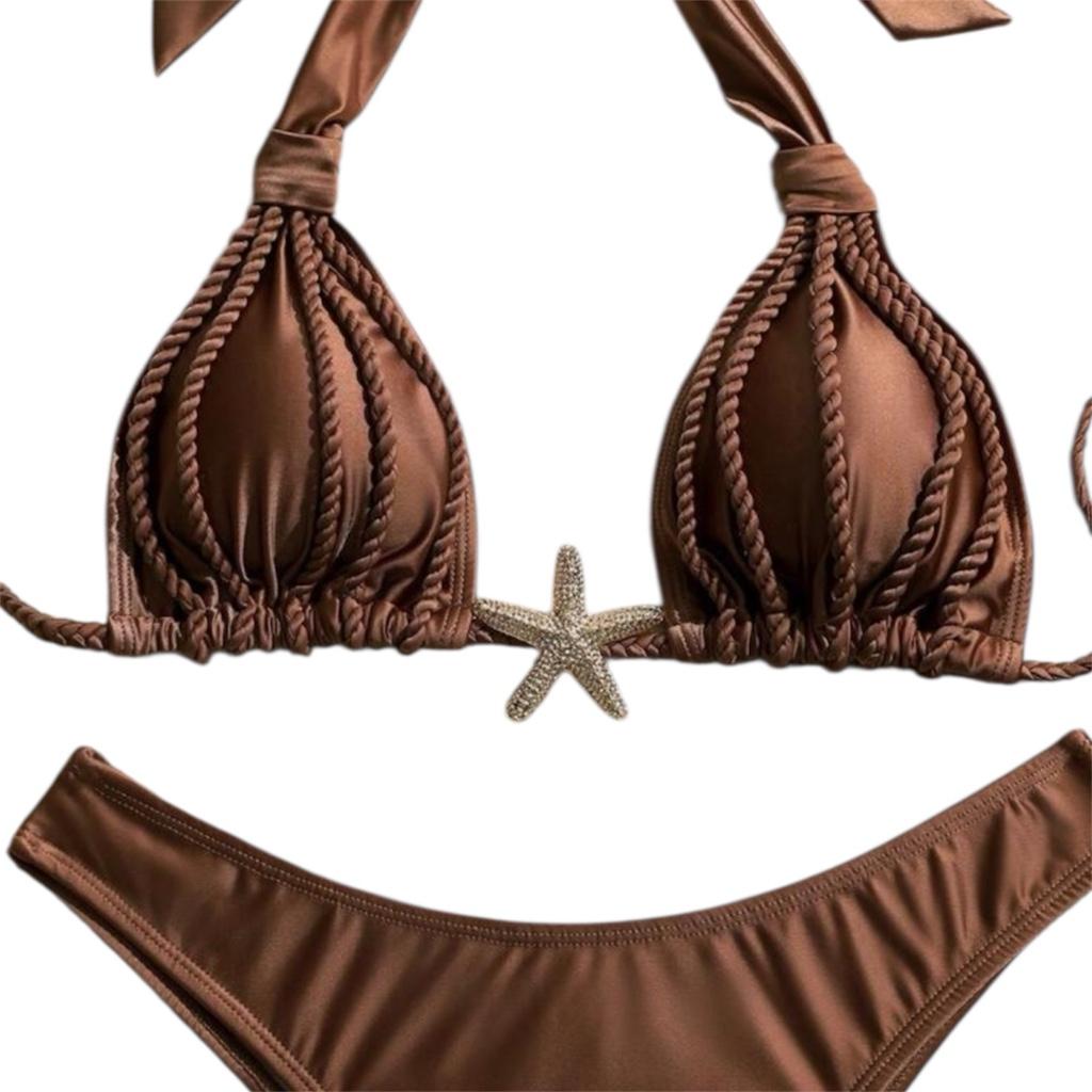 Miniatura 3 de Bikini marrón talla M