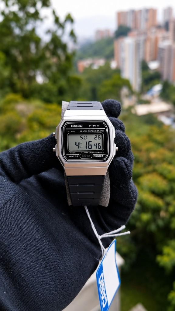 Miniatura 2 de RELOJ CASIO F-91WM-7ADF -PLATEADO