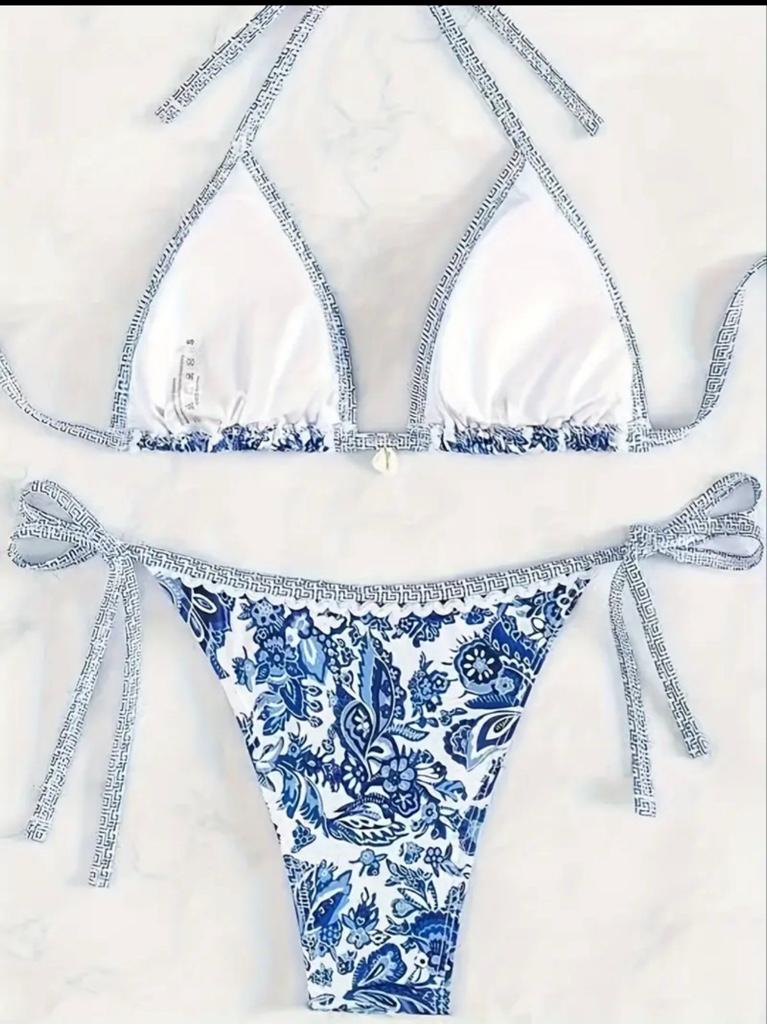 Miniatura 2 de Bikini estampado azul