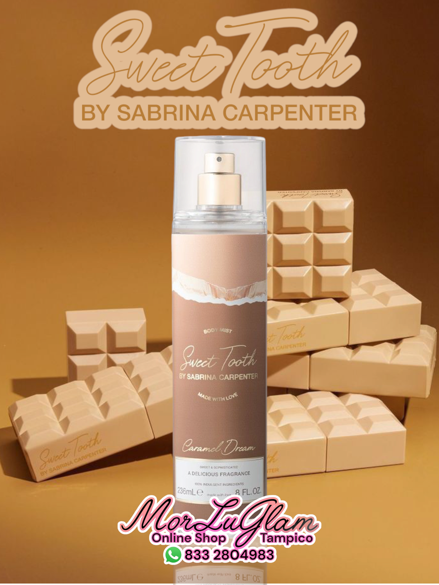 CARAMEL DREAM by SABRINA CARPENTER Body Mist 236ml.