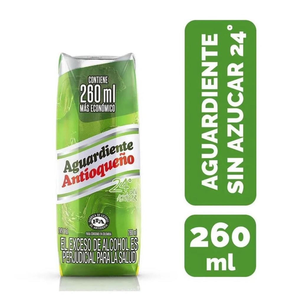 AGUARDIENTE VERDE X 260 ML