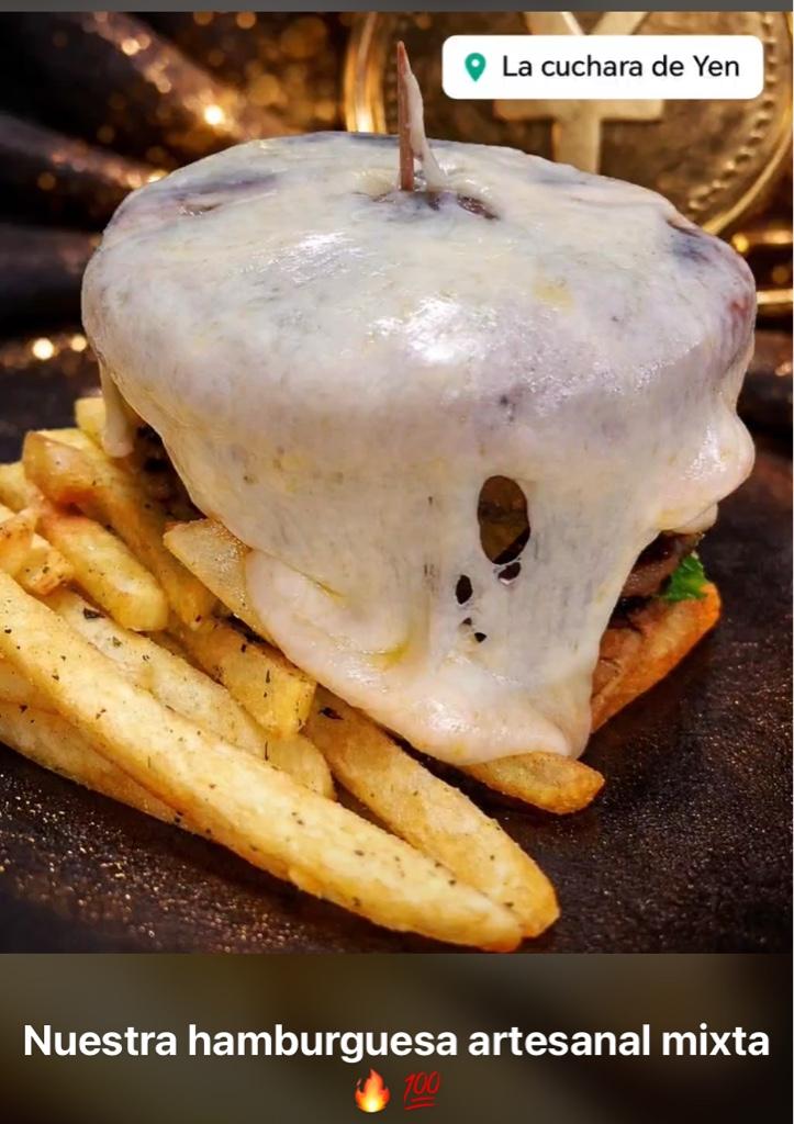 Hamburguesa mixta artesanal