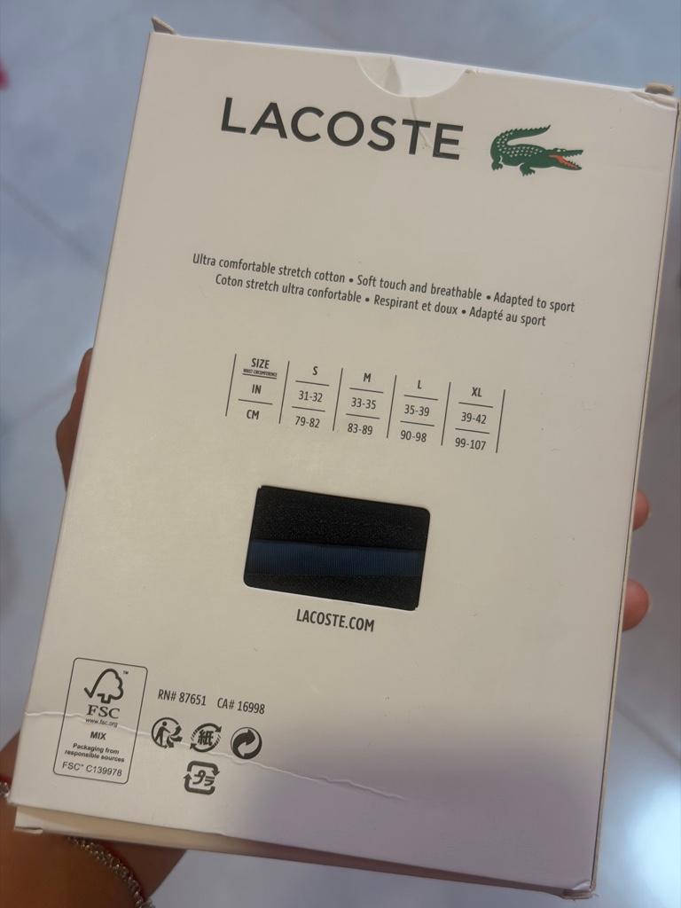 Miniatura 2 de 3 Pack Boxer Lacoste Talla L