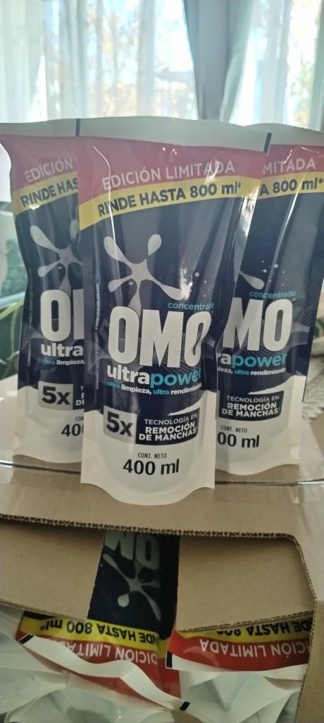 Detergente liquido OMO  400ml rinde max 800ml