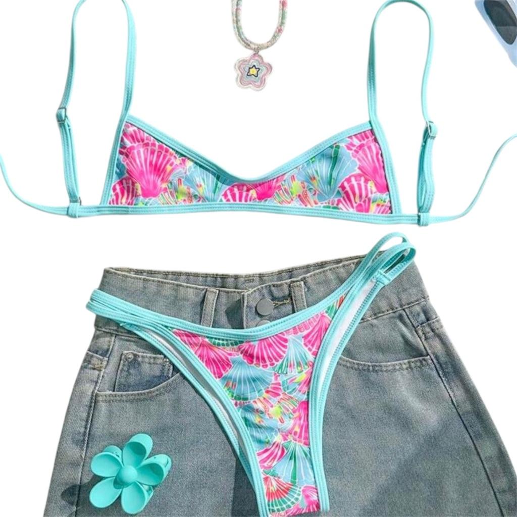 Bikini estampado en talla S