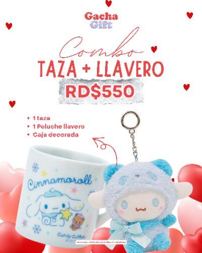 Taza+llavero peluche sanrio