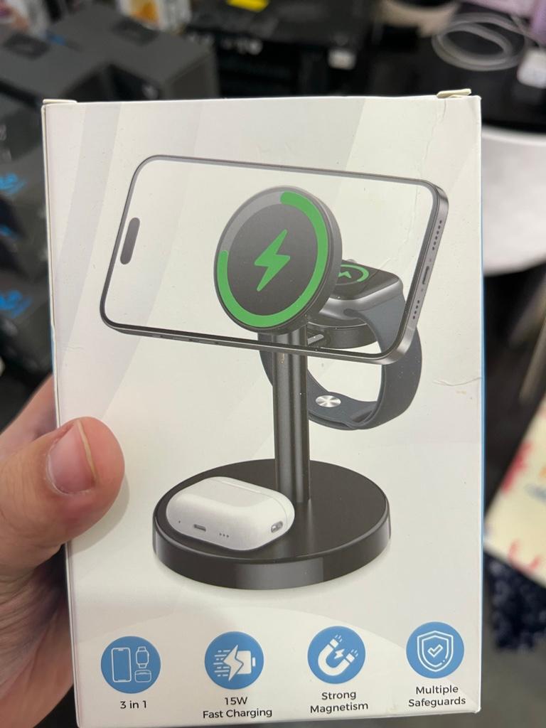 Base cargador 3 en 1