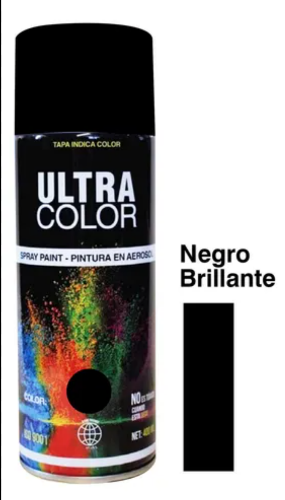 Aerosol negro brillante