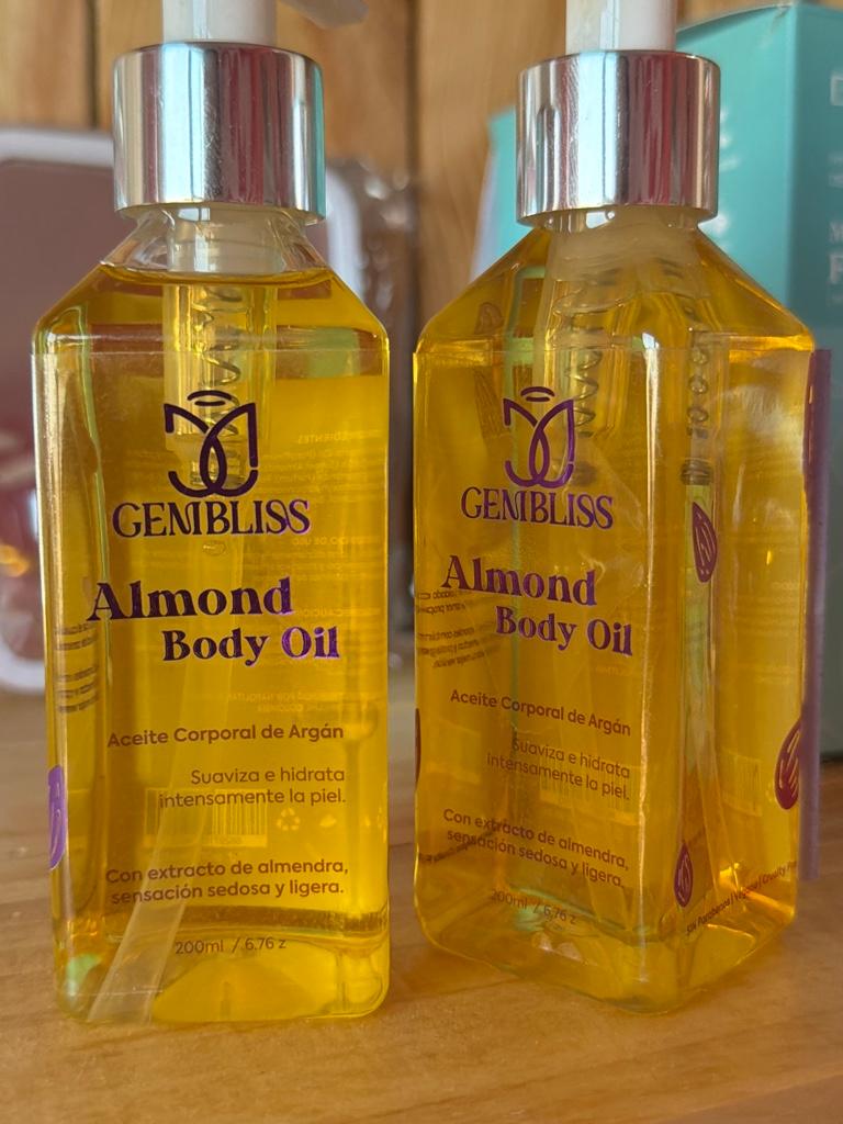 Aceite corporal con extracto de almendras