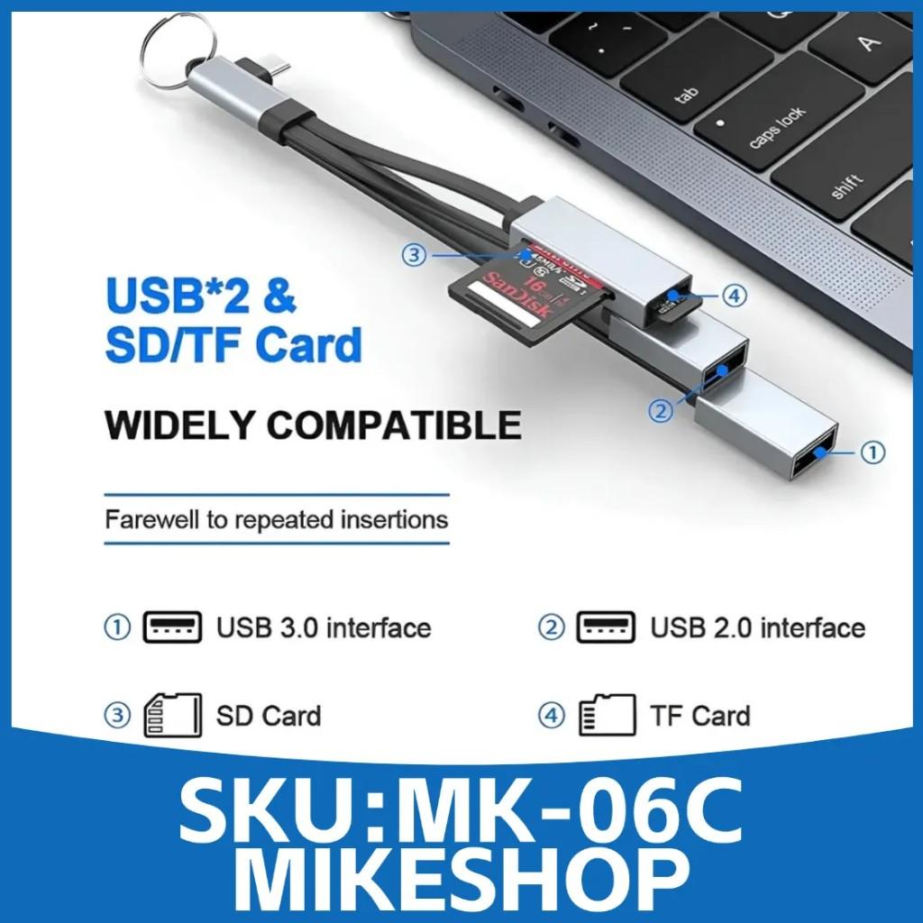 Miniatura 3 de Adaptador 4 En 1 Tipo C Hub Usb 3.0 Lector Memoria Micro Sd