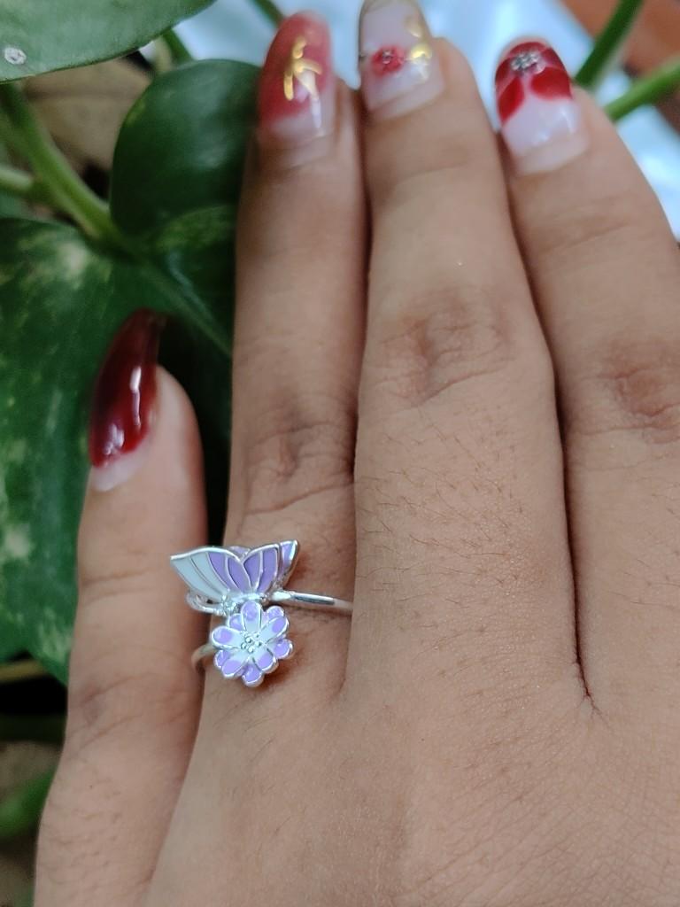 Miniatura 2 de Anillo Dúo Floral & Mariposa