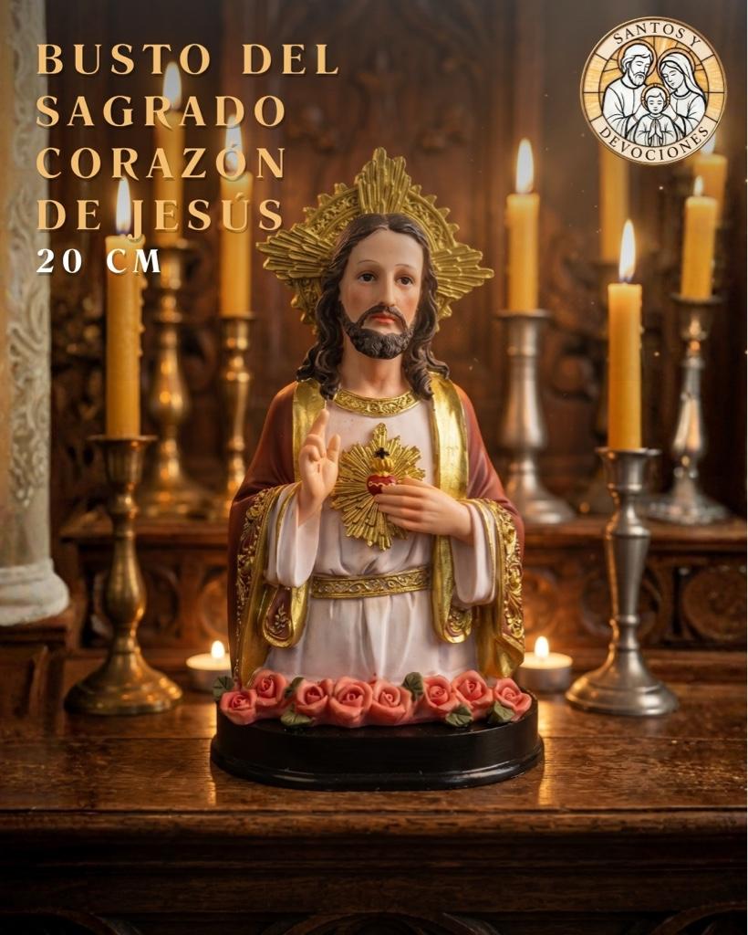 Busto del Sagrado Corazón de Jesús 20 CM