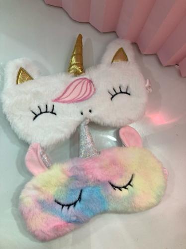 Antifaz para dormir de unicornio