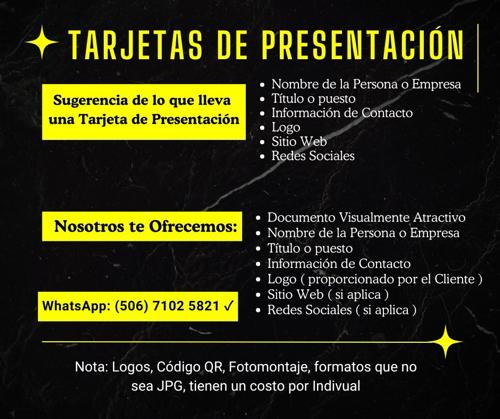 Tarjetas de PRESENTACIÓN
