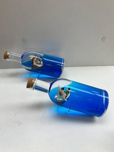 Adorno de agua Fluida Botella One piece